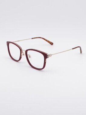 Gucci GG1886OA 003 Eyeglasses Bordeaux/Gold 53mm Square Frame